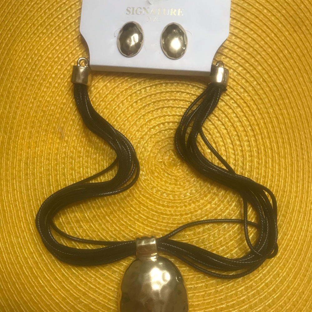Necklace with matching earrings
